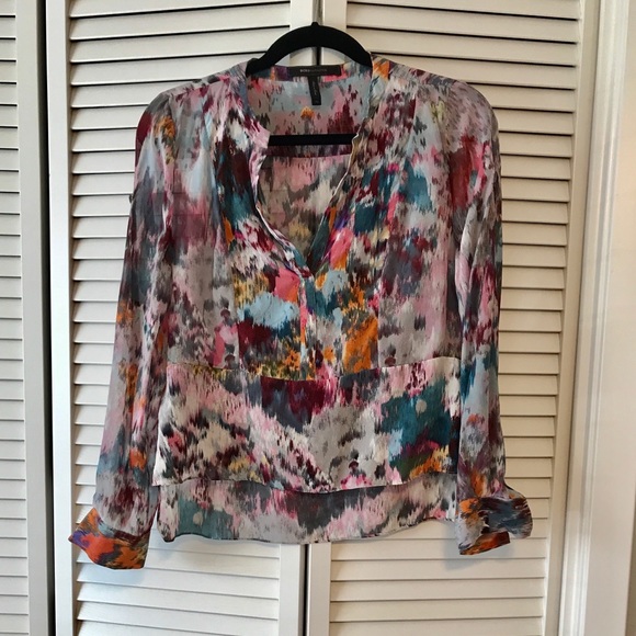 BCBGMaxAzria Tops - ***BCBGMaxAzria Multi-Colored Sheer Blouse, EUC/XS